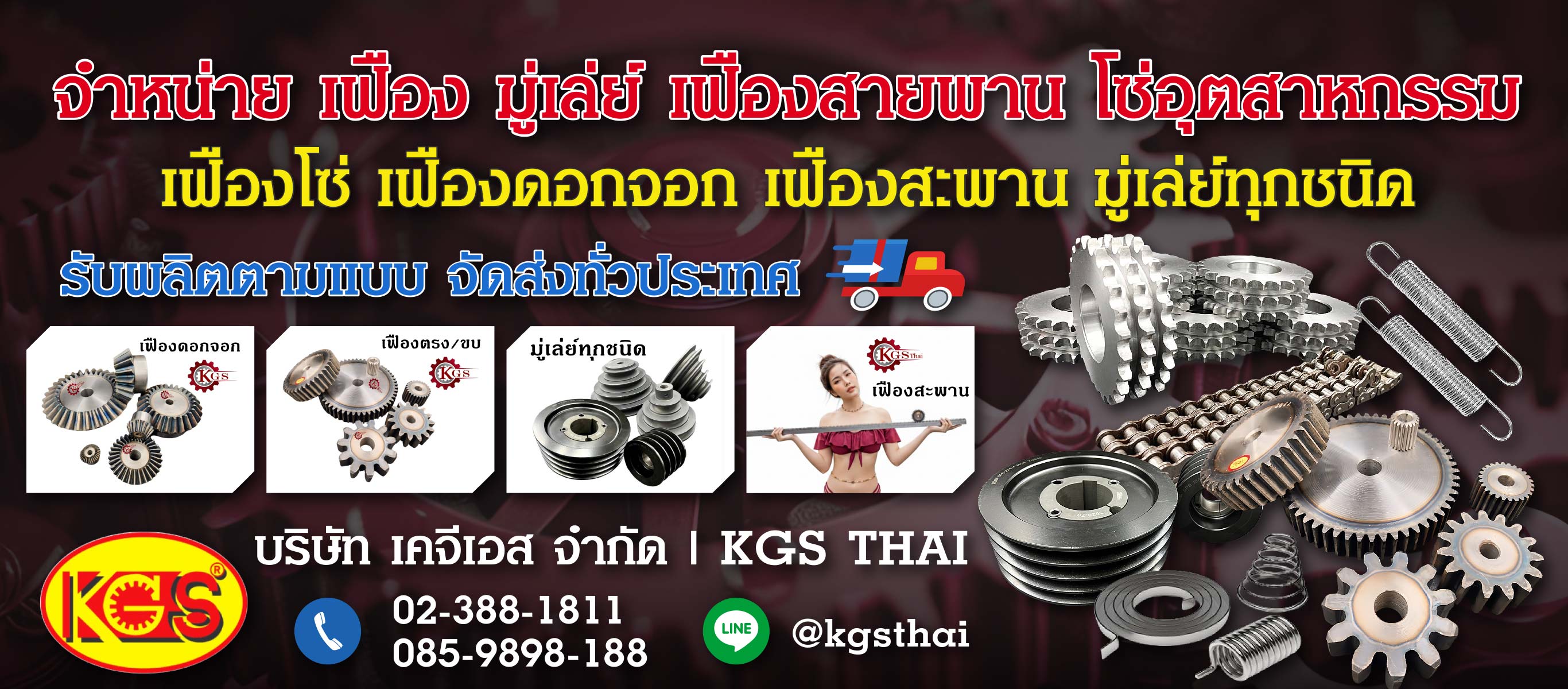 จำหน่ายเฟืองโซ่ เฟืองตรง เฟืองดอกจอก เฟืองสะพาน โซ่อุตสาหกรรม